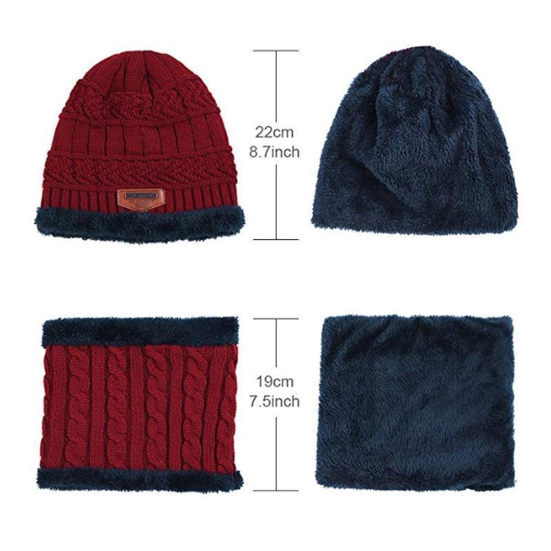 Set cappello invernale con sciarpa