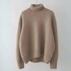 Maglione in cashmere - Maglia dolcevita oversize morbida da donna