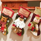 Decorazione natalizia regalo calza di Natale