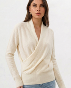 Maglione di lana lavorato a maglia Noa