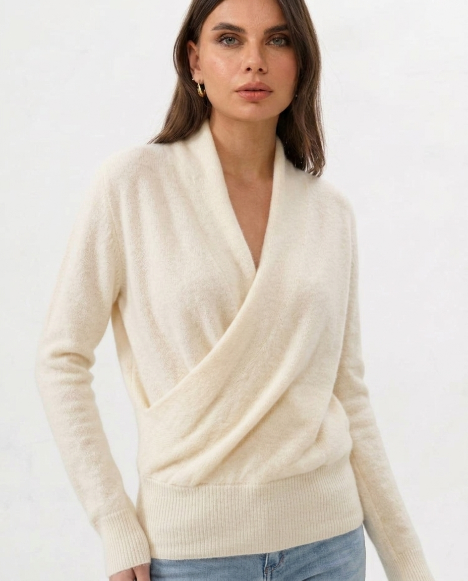 Maglione di lana lavorato a maglia Noa