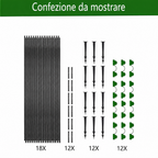 Plantura FlexGrow Set arco da giardino in fibra di vetro | Tunnel per piante fai-da-te per letti rialzati e cassoni fred