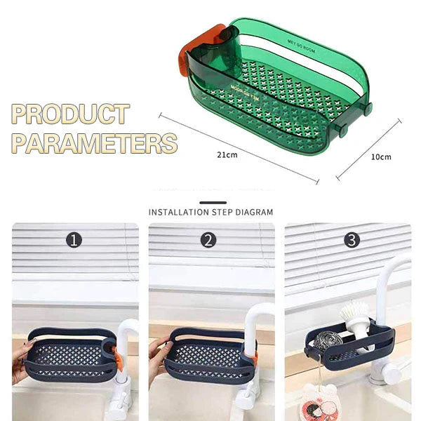 Organizzatore per lavello domestico 2 in 1