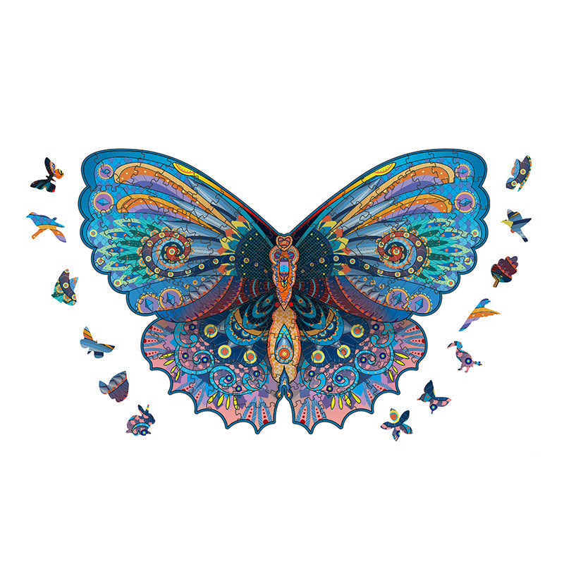 Puzzle 3D con animali in legno