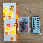 Moderna decorazione a forma di zucca in acero e ghianda del Ringraziamento, con 30 luci a LED