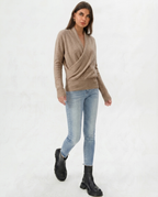 Maglione di lana lavorato a maglia Noa