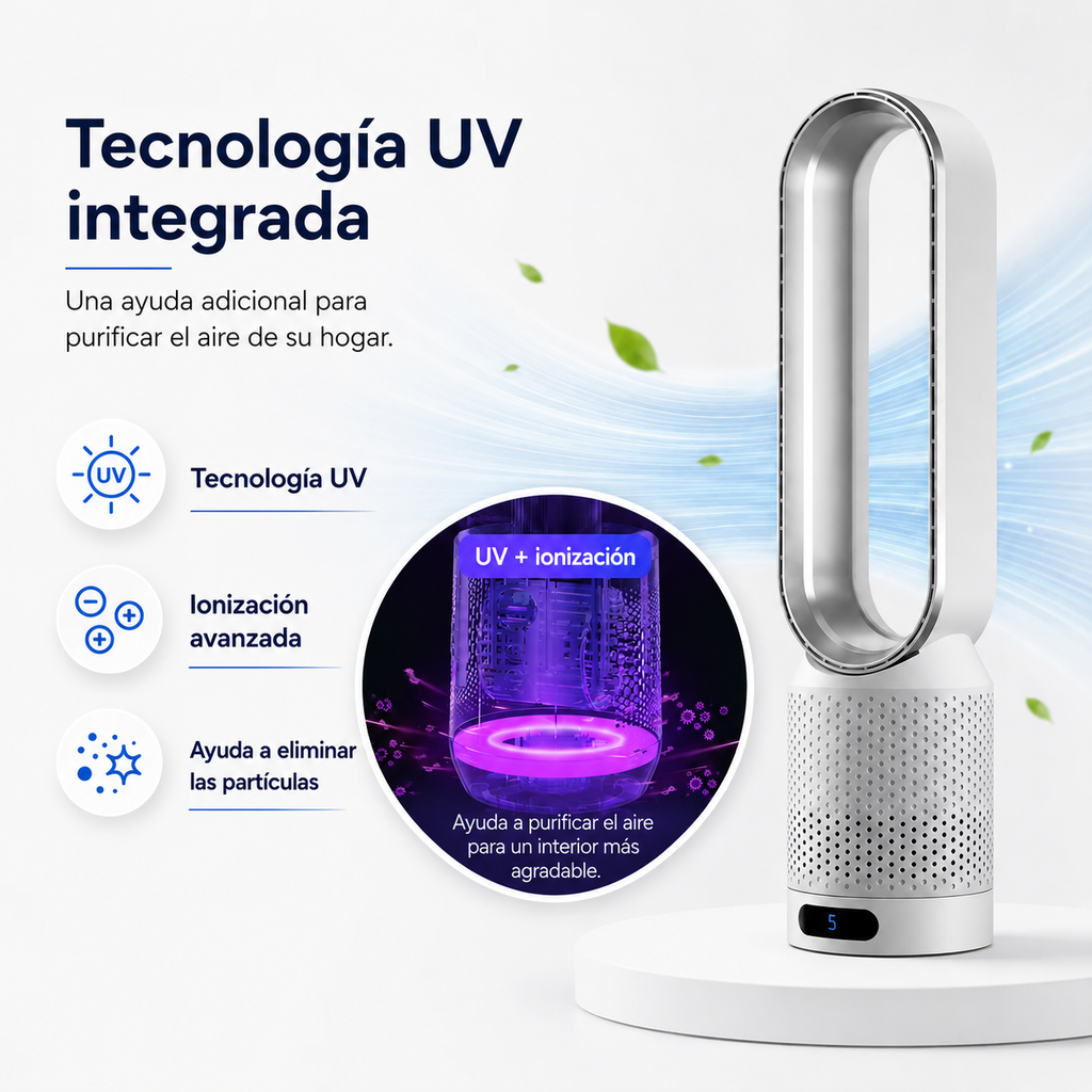 Raffrescatore d'aria 3 in 1 AirPure con purificazione UV e ionizzatore