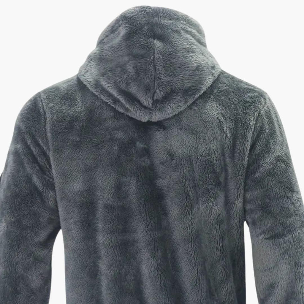 Giacca Teddy da uomo con cerniera e maniche lunghe