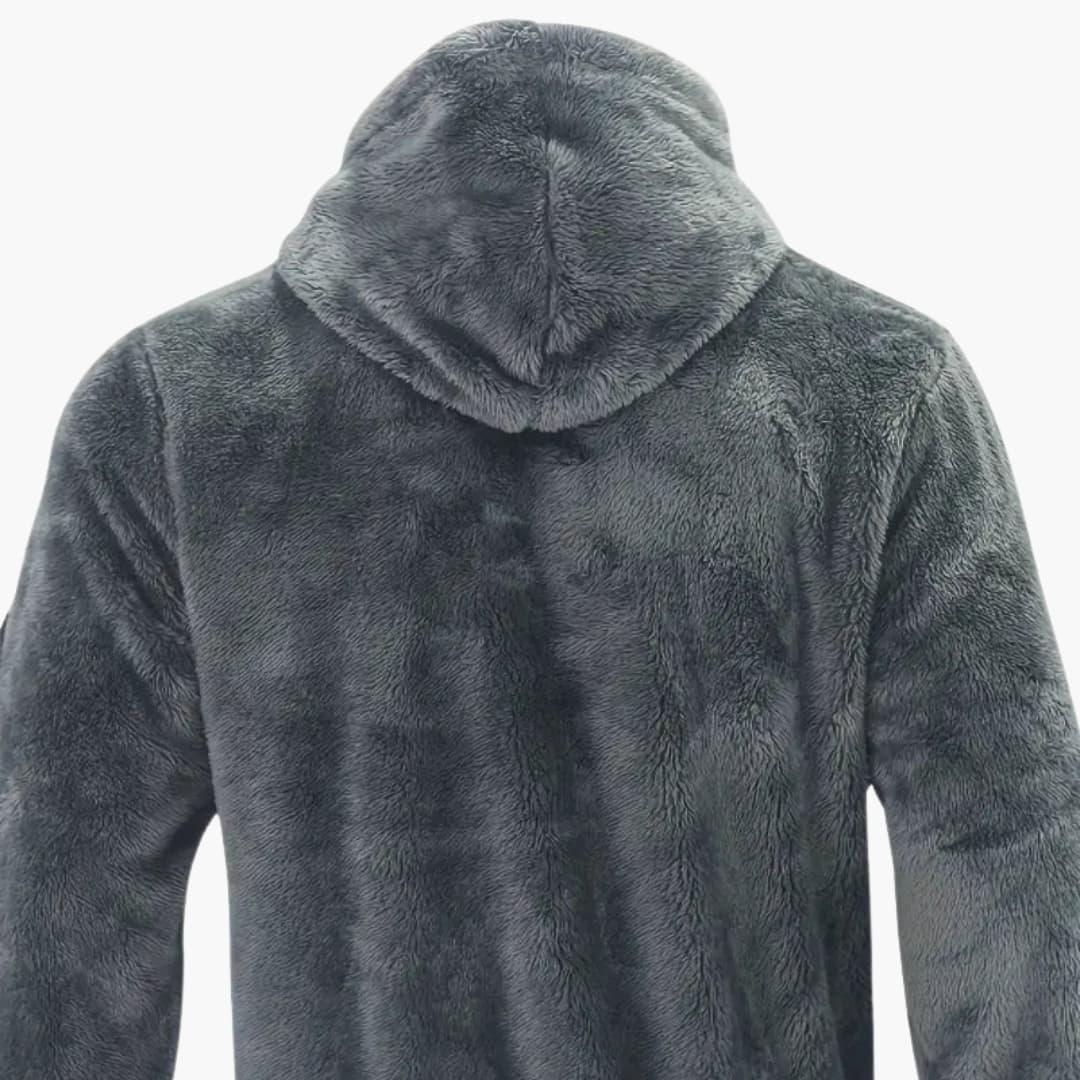 Giacca Teddy da uomo con cerniera e maniche lunghe