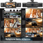 Dash cam wireless per auto anteriore e posteriore con visione notturna
