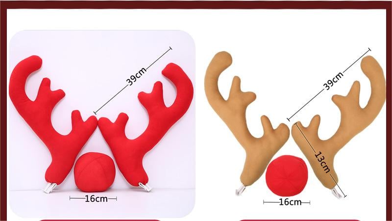 Decorazione divertente di corna di auto di Natale