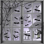 Set di adesivi murali 3D decorazioni per pipistrelli di Halloween