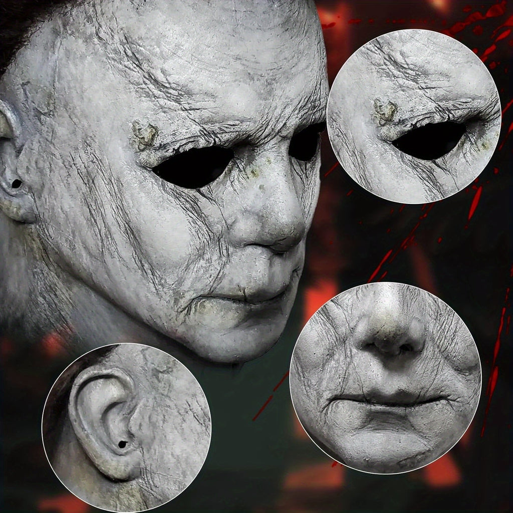 Set di maschere di Halloween spaventose realistiche da uomo | Coltello horror