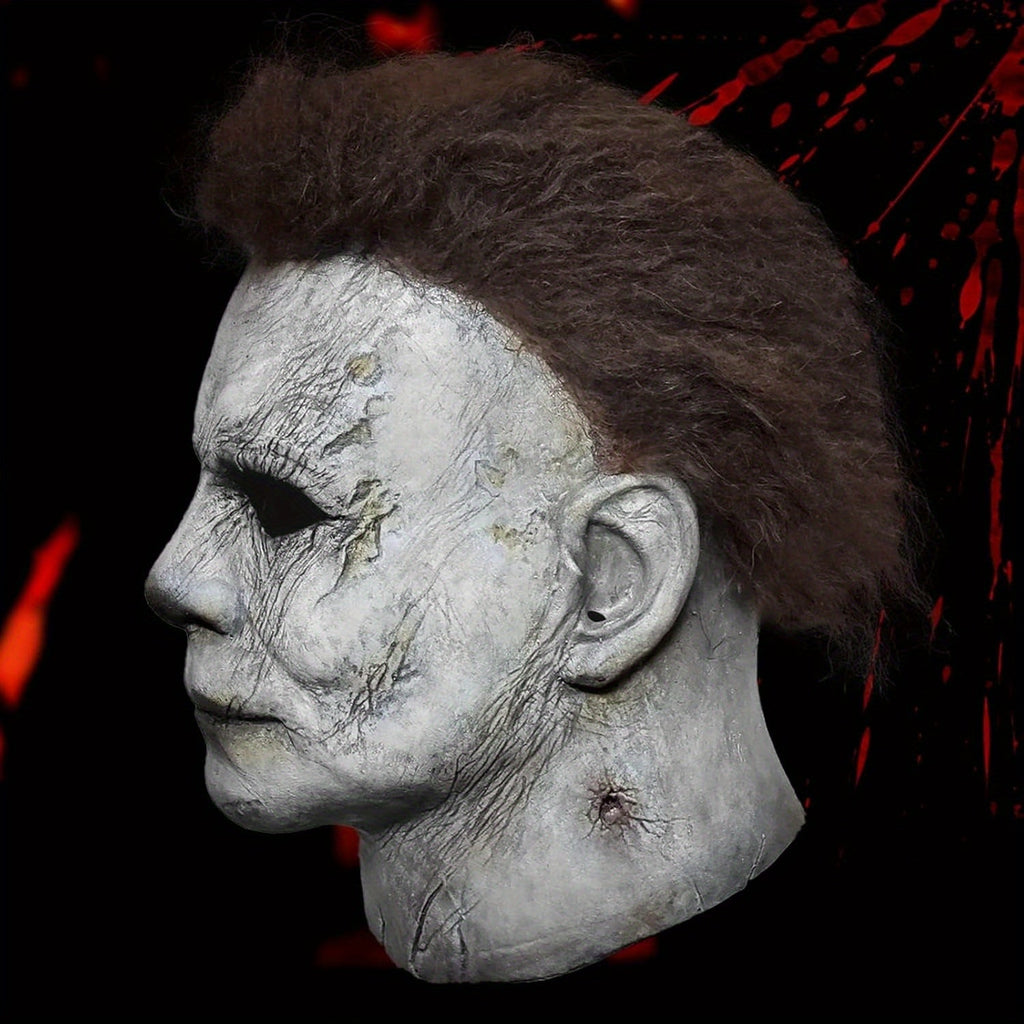 Set di maschere di Halloween spaventose realistiche da uomo | Coltello horror