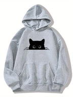 Morbida felpa con cappuccio da donna - Pile oversize, casual
