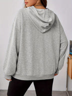 Morbida felpa con cappuccio da donna - Pile oversize, casual