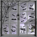 Adesivi murali pipistrelli - Adesivi decorativi di Halloween per la decorazione della casa (120 pezzi)