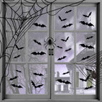 Adesivi murali pipistrelli - Adesivi decorativi di Halloween per la decorazione della casa (120 pezzi)