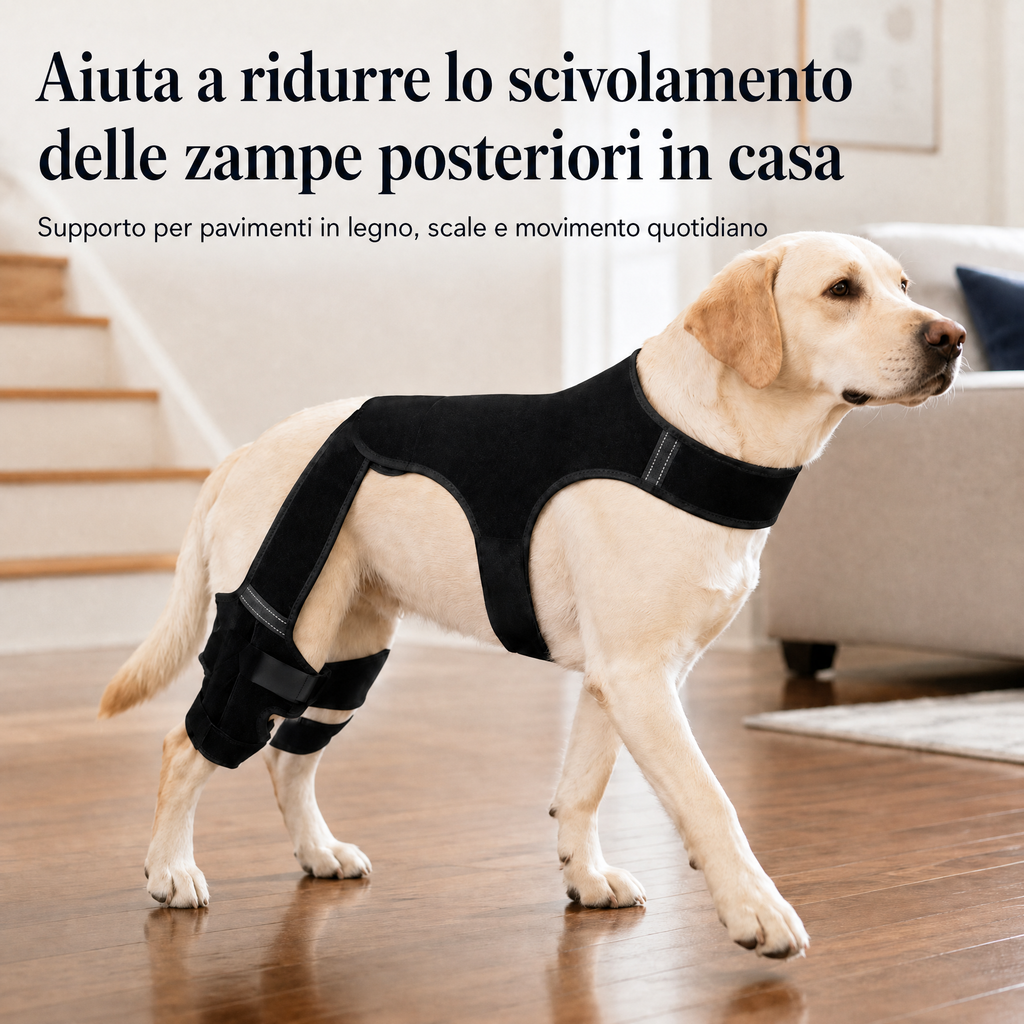 RearGuard Dog Rear Leg Support Brace - Fascia di supporto per zampe posteriori antiscivolo per cani anziani, pavimenti i