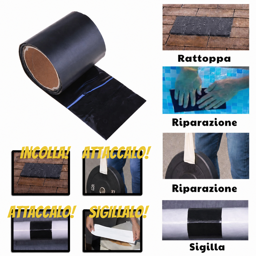 Nastro riparazione | Extra forte | Tenuta immediata e resistente alle intemperie | AquaPatch