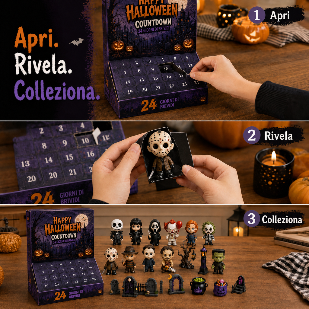 Collezione Calendario dell’Avvento di Halloween Misteriosa da 24 Giorni