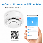 Rilevatore di fumo e calore Smart WiFi con allarme antincendio