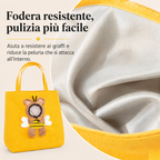 borsa trasportino aperta per gatti per passeggiate e visite dal veterinario - Borsa in canvas leggera per gatti e cani d