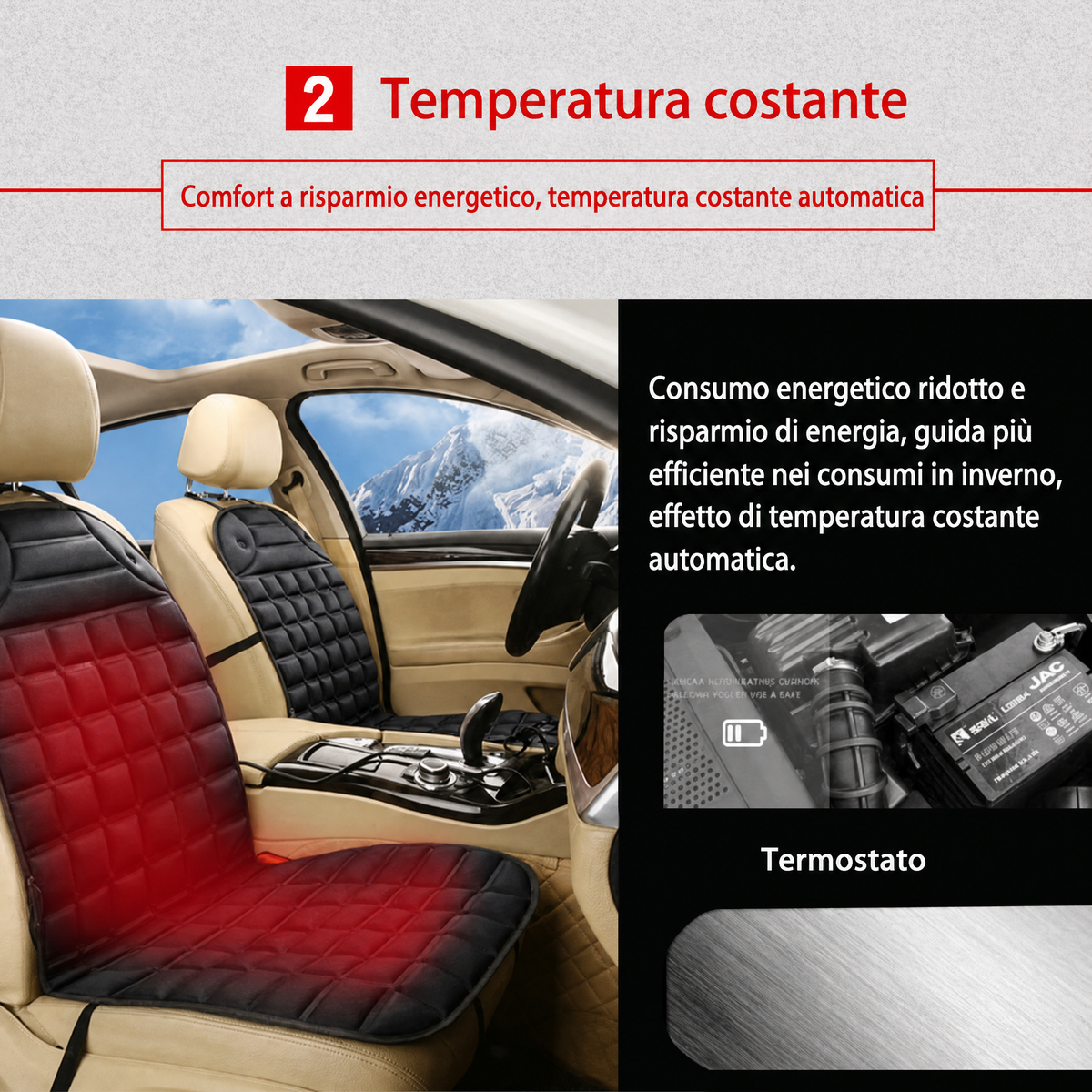 Cuscino Riscaldato per Sedile Auto