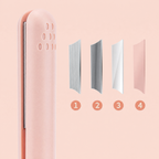HairFlex – Mini piastra arricciacapelli e lisciacapelli 2-in-1 con rivestimento in ceramica