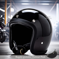 Casco moto vintage a profilo basso omologato DOT ed ECE
