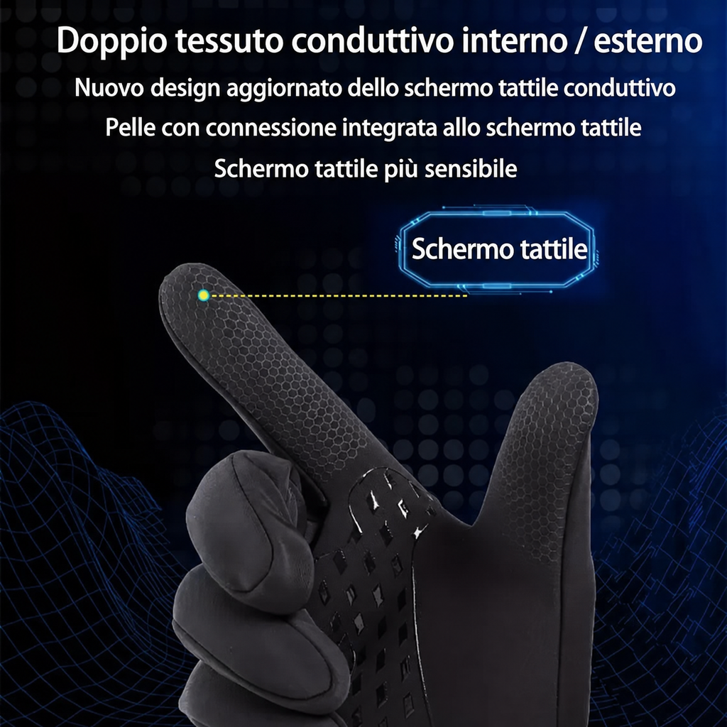 Guanti da ciclismo termici impermeabili | Isolanti, traspiranti e compatibili con touchscreen per attività all’aperto co