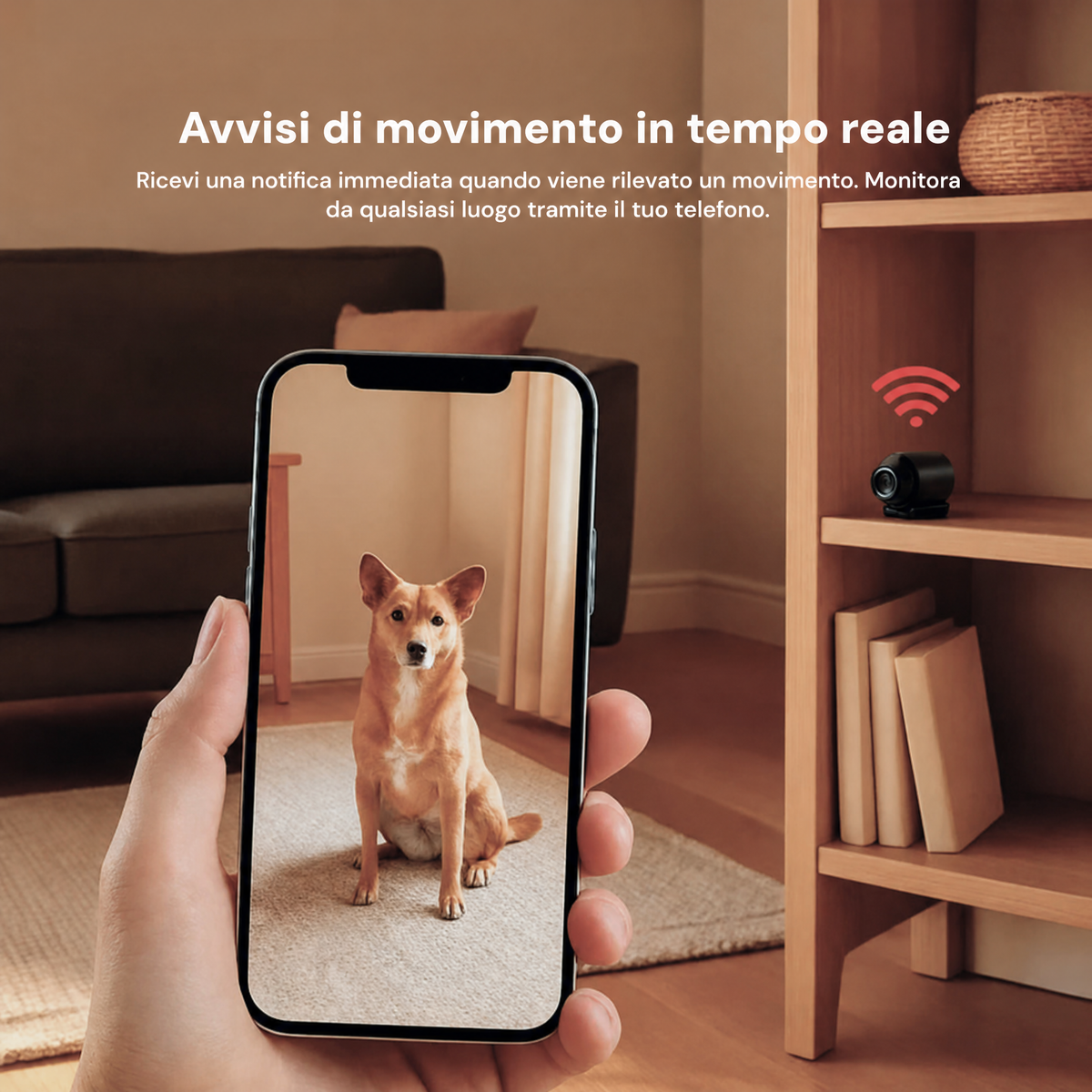Mini telecamera wireless nascosta con audio per videosorveglianza domestica
