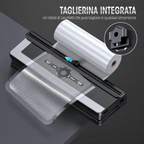 Sigillatrice Sottovuoto Professionale 8-in-1 | Taglierina di Precisione Integrata | Modalità per Alimenti Secchi e Umidi