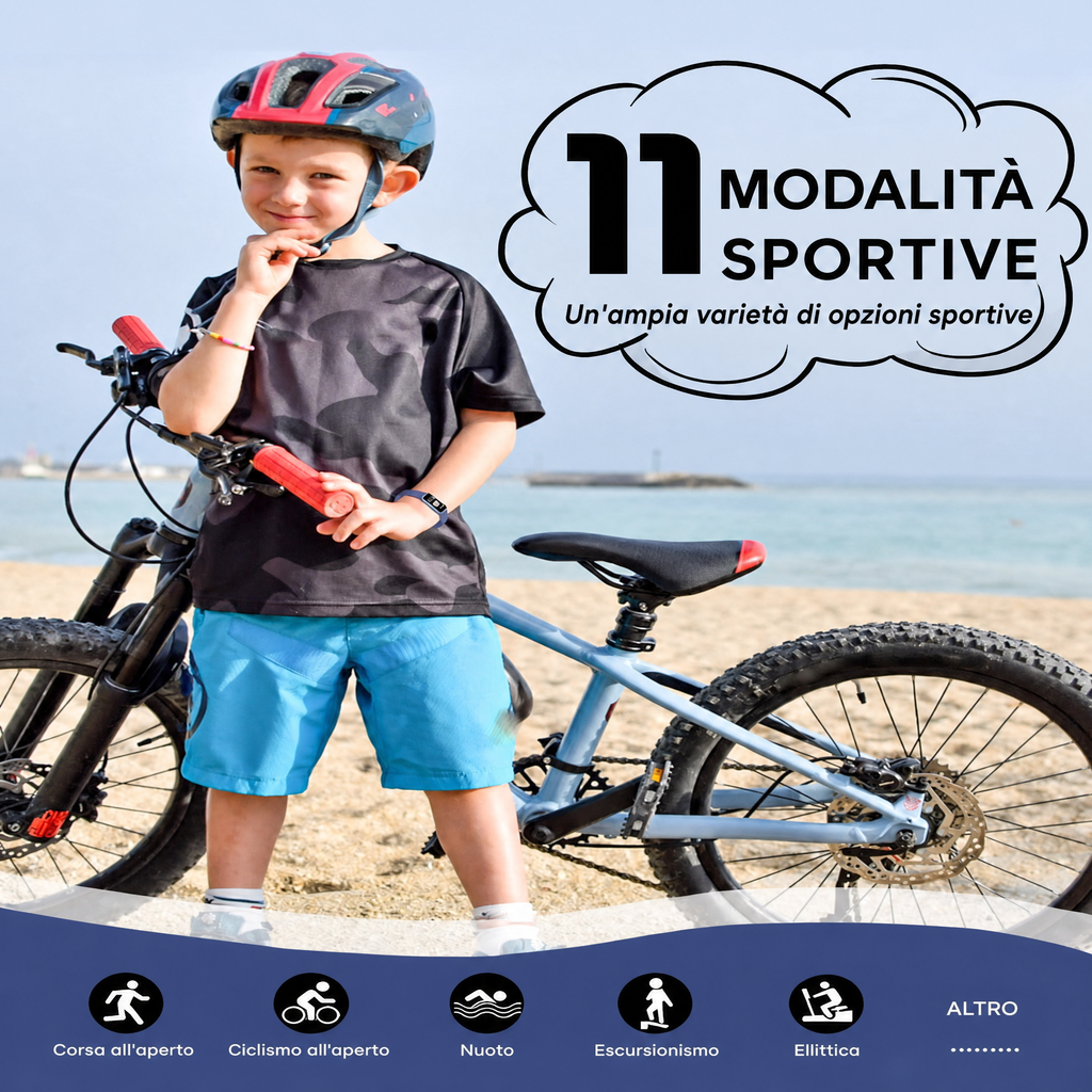 Smartwatch per bambini con GPS, monitoraggio fitness e funzioni per la salute – Viona