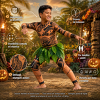 Costume di Halloween, costume cosplay a tema avventura