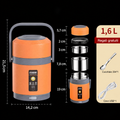 Lunch Box Riscaldabile USB | Acciaio inox 304, Scaldavivande portatile
