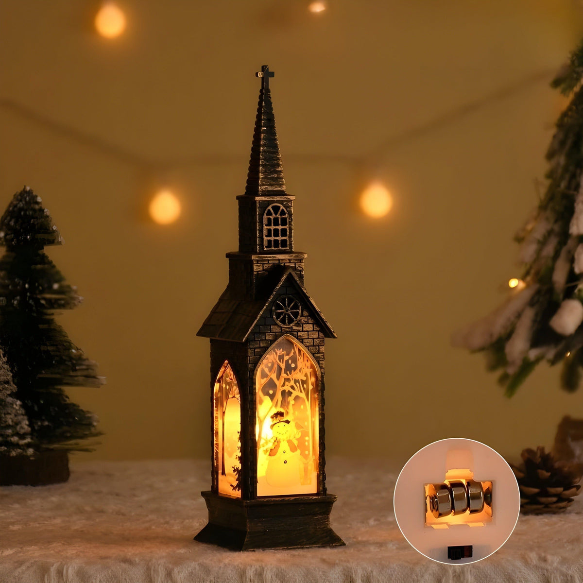 HolidayGlow Light - Lampada LED moderna per ornamento natalizio