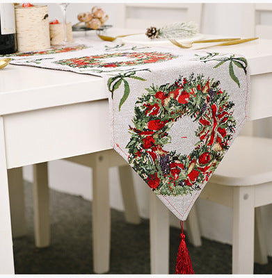 Decorazioni natalizie per decorazioni da tavola in stoffa per maglieria