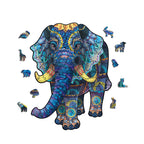 Puzzle 3D con animali in legno