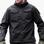 Felpa con cappuccio da uomo con zip e tasche multiple