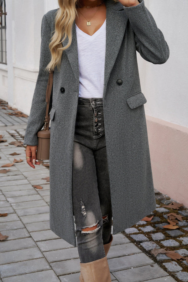 Avy - Cappotto invernale lungo sartoriale alla moda da donna