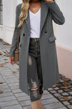 Avy - Cappotto invernale lungo sartoriale alla moda da donna