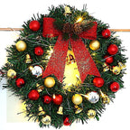 Ghirlanda di Natale Rami Campane Luci natalizie Luci decorative a corda