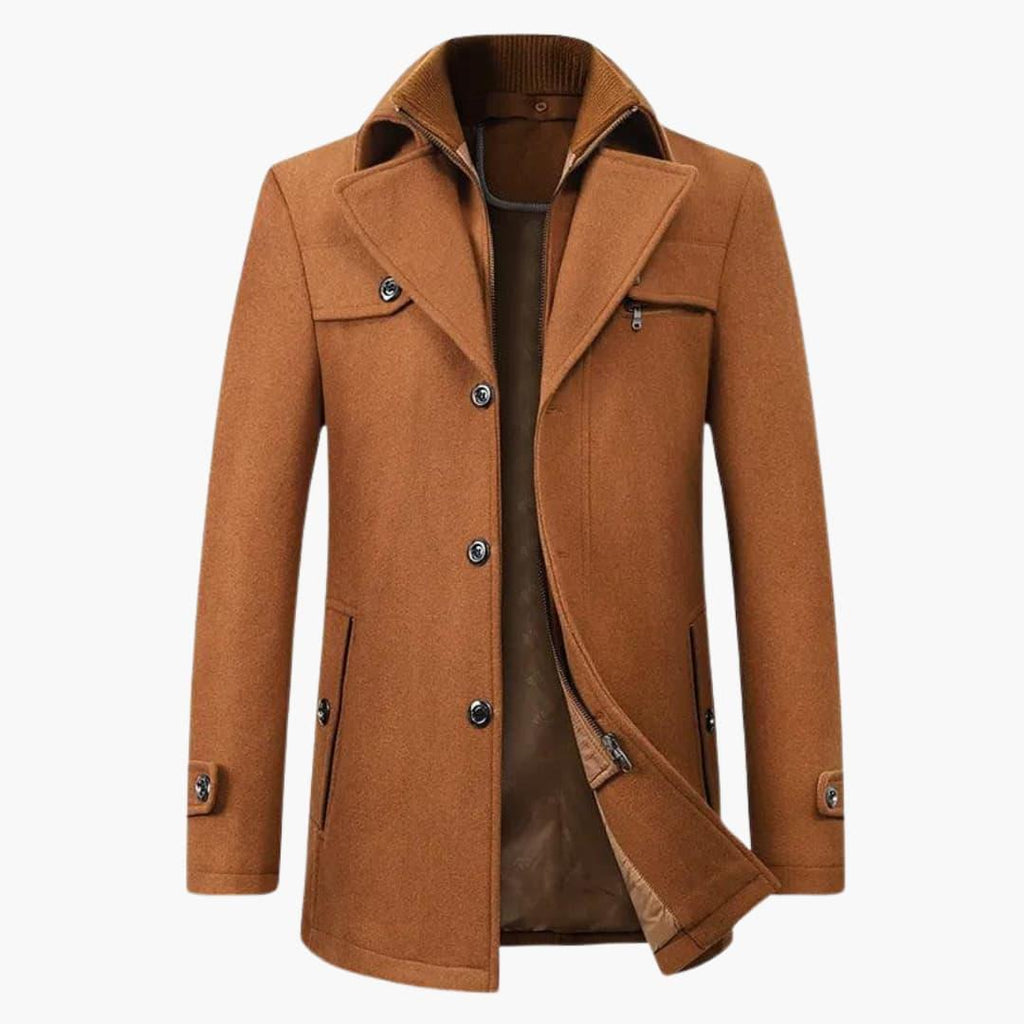 Cappotto classico in lana da uomo. Elegante e caldo per l'inverno
