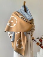 Scaldacollo invernale con sciarpa in finto cashmere di lusso