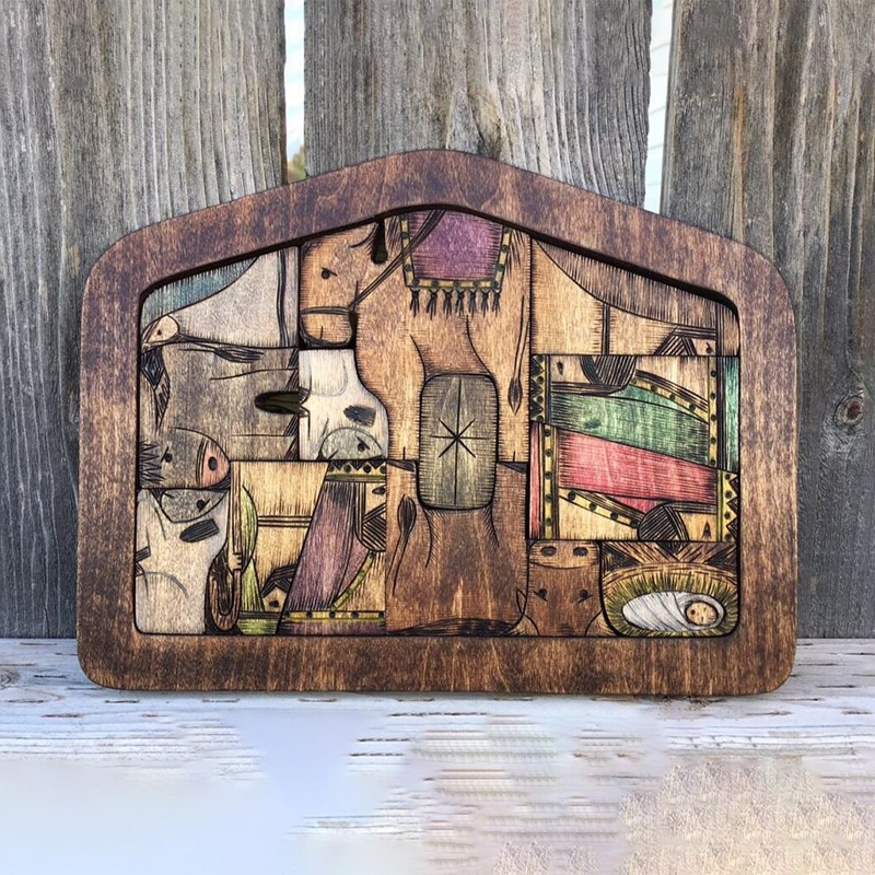 Set puzzle in legno di JéSus