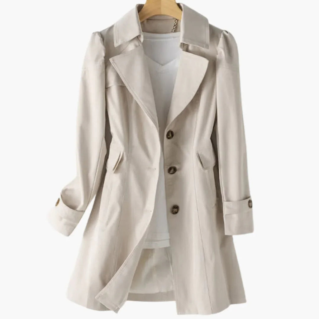 Trench con cappuccio da donna