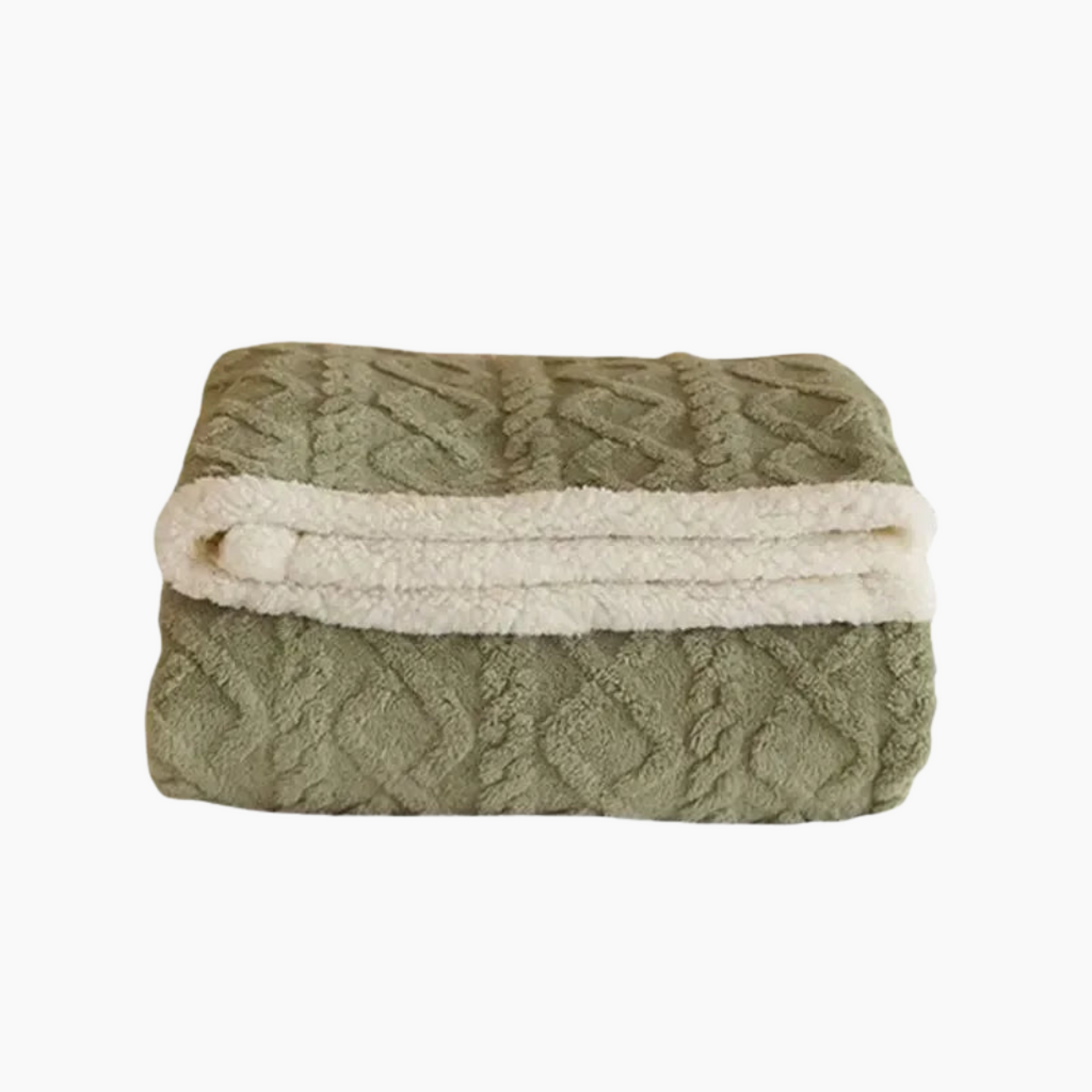 Coperta in pile spesso e caldo, morbida ed elegante per camera da letto e divano