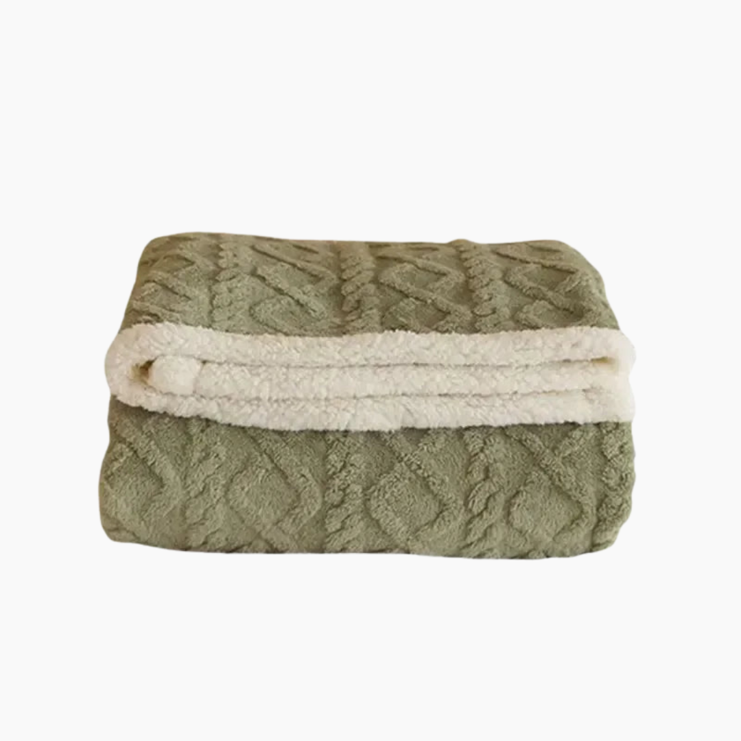 Coperta in pile spesso e caldo, morbida ed elegante per camera da letto e divano