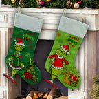 Calze di Natale verdi Decorazioni natalizie
